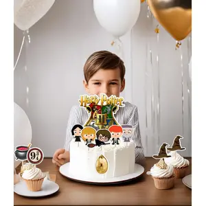 Harry Potter Konsept Doğum Günü Pasta Süsü