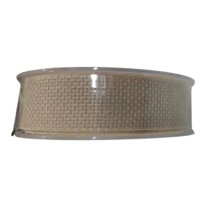Keten Kurdele 25 mm Bej 1 Metre