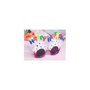 Happy Birthday Beyaz Fuşya Parti Gözlüğü