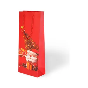 12X35 Lüks Karton Çanta Varak Baskılı -Yılbaşı2 - M1