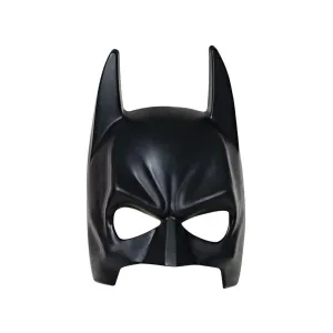 Siyah Renk Çocuk Boy Arkadan Lastikli Batman Maskesi Yarasa Adam