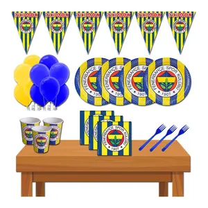 Fenerbahçe Taraftar Eko 8 Kişilik Doğum Günü Parti Malzemeleri Seti