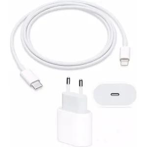 Apple iPhone Uyumlu Hızlı Şarj Aleti Seti 20W Usbc+Kablo