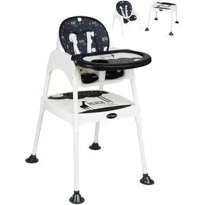 Baby Home BH-1450 Mizzy 3in1 Çalışma Masalı Bebek Mama Sandalyesi