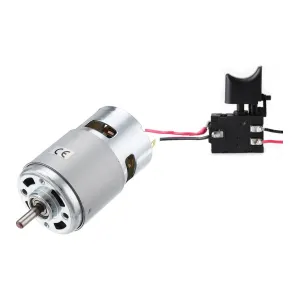 Rs 775 Dc Motor 14.4V 3000 Rpm  ve Elektronik Hız Kontrol Tetik Seti Cnc Uygulama Proje Ödev