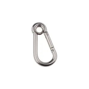 3xpring Snap Hook Paslanmaz Çelik Klipsi Kamp Yürüyüşü Için Karabiner 40X20MM 3 Parça  