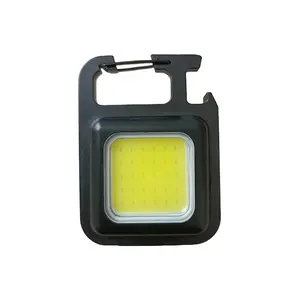 Çok Fonksiyonlu Şarj Acil Durum Işığı Rahat Anahtarlık Çalışma Işığı Cob Bakım Vurgulama Mini Kamp Lambası
