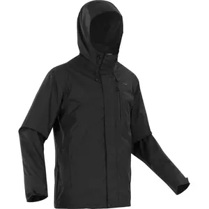 Quechua Erkek Outdoor Yağmurluk - Siyah - Nh500 Imper