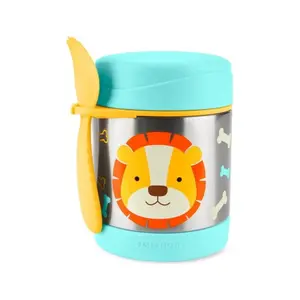 Skip Hop Paslanmaz Çelik Mama Saklama ve Taşıma Termosu Aslan