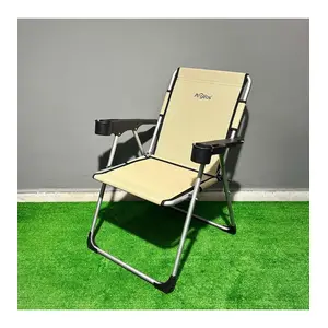 Rock Katlanabilir Kamp Sandalyesi Bardaklı - Sahra (A-12)