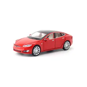 Araba Modeli S 1:32 Ölçekli Alaşım Döküm Işıklar ve Müzik ile Geri Çekin Elektronik Oyuncaklar, Mini Araçlar Çocuklar Için Oyuncaklar Hediye (Kırmızı)  