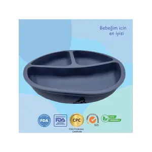 Momia Bebek " Silikon Beslenme Tabağı - Sağlıklı ve Renkli!"