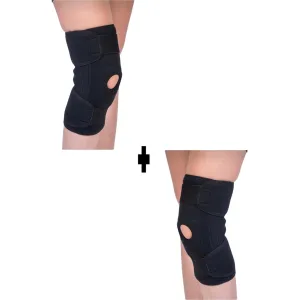 Patella Siyah Bedensiz Dizlik Menisküs Diz Bandajı Dizlik Diz Ağrıları Için Dizlik Voleybol Dizlik Sporcu Dizlik Ikili Paket Dizlk  Patella Dizlik Bedensiz Sağ ve Sol Çift Taraflı