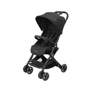  MaxiCosi Lara2 Ultra Kompakt Otomatik Katlanan Kabin Boy Seyahat Sistem Olabilen Bebek Arabası Essential Black