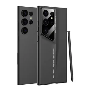 Galaxy S24 Ultra Kılıf Ultra Ince Kameralı Korumalı Sert Rubber Procase Kapak Siyah