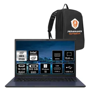 Expertbook Intel Core I5 1235U 16GB 512GB SSD 15.6" Fhd W11H Taşınabilir Bilgisayar B1502CBA-BQ0555 & Per4 Çanta BQ0555P68