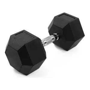 Hex Olimpik Dambıl Optimum Kavrama Için Tırtıklı Saplar Kauçuk Kaplama Altıgen Dumbell