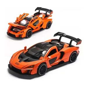 Döküm Oyuncak Araba Mclaren Senna Spor Araba Modeli, Çinko Alaşım Simülasyon Döküm Geri Çekme Araçları, 1:32 Ölçekli Mini Elektronik Süper Araba Oyuncakları, Bebekler Çocuklar Için  