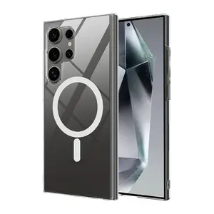 Galaxy S24 Ultra Kılıf Redclick Magsafe Şarj Özellikli Şeffaf Sararmayan Porto Kapak