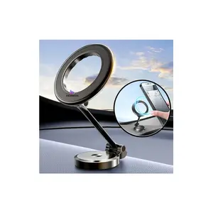 Katlanabilir Magsafe Mıknatıslı Metal Mini Araç Içi Telefon Tutucu 360 Derece Dönen