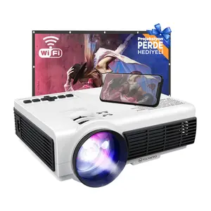 Leisure 410 5G WiFi Projeksiyon Cihazı - 1080P Destekli - 240 İnç Yansıtma - Dahili Hoparlör - PS5/PS4/XBOX/HDMI
