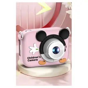 Cmr-16 Pembe Mini 1080P Hd Çocuk Kamera Dijital Fotoğraf Makinesi 2.0 Inç Ekran 5 Adet Oyun