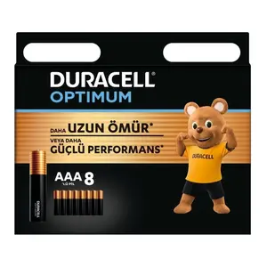 Optimum AAA Pil (8’li paket), Alkalin Pil 1,5V, LR03 MX2400