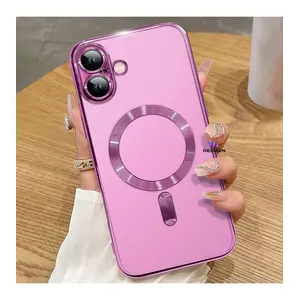 iPhone 16 Kılıf Kamera Lens ve Hoparlör Toz Korumalı Magsafe Şarj Özellikli Esnek Silikon