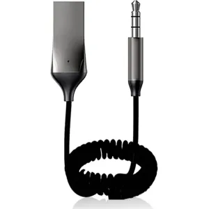 Aux Bluetooth 5.0 Araç Kiti Wireless Dönüştürücü Stereo Aux Çevirici Mikrofonlu Handsfree