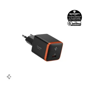 30W USB-C Ultra Mini Hızlı Şarj Aleti Samsung PPS / Isı Düşürücü GaN Destekli Akım Korumalı Güç Adaptörü iPhone & Android & iPad & MacBook Type-C Black- ACH08448