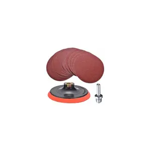 Cırt Zımpara Seti + Matkap Aparatı 115 mm 14 Parça