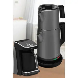 Goldmaster Antrasit Elektrikli Mutfak Çeyiz Seti 2 Li Evlilik Paketi