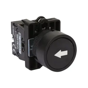 Impact 22mm İşaretli Yaylı Buton Siyah NO MB3-EA212