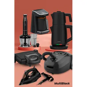 Goldmaster Multiblack 32 Parça Avantajlı Elektronik Evlilik Paketi Elektrikli Mutfak Çeyiz Seti