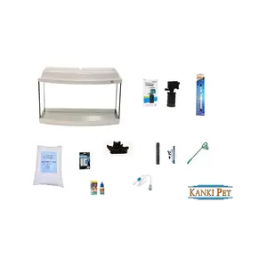 65 cm Akvaryum Beyaz Bombeli Lüks Full Set