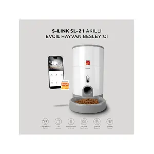 Sl-21 Kameralı Akıllı Otomatik Mama Kabı Kedi Köpek Pet Besleyici Yem Kabı, Smart Feeder