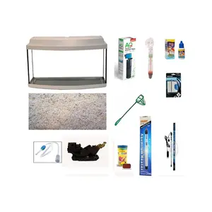 80 cm Akvaryum Bombeli Beyaz Full Set