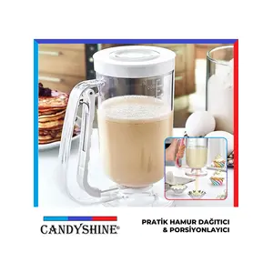 CandyShine Ölçekli Hamur Porsiyonlayıcı Pancake Krema Puding Akıtma Yardımcısı