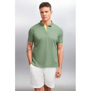 Mathew Erkek Haki Polo Yaka T-Shirt