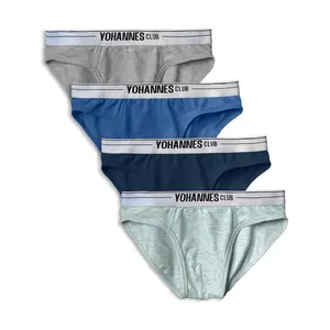 Yohannesclub Erkek Çocuk Pamuklu Iç Çamaşırı; Slip (Saks M. Mavi M. Gri M. Lacivert)