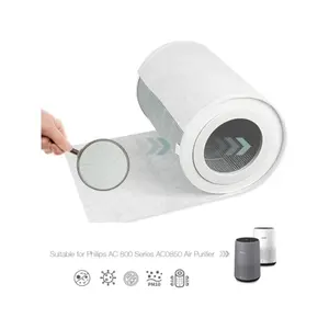 Purmed 10 Adet Philips FY0293/30 - AC0830, AC0850 Hava Temizleyici Uyumlu Toz Tutucu Ön Filtre