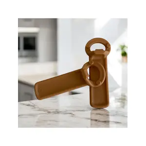 2 Adet Sert Plastik Konserve/ Kavanoz Açacağı-Mat Hardal Renkli