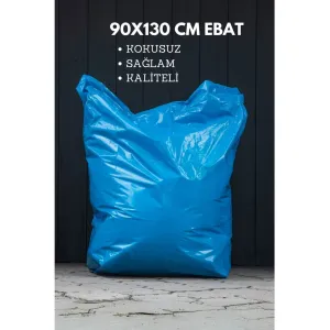 90X130 Mavi Büyük Boy Ultra Kalın Ev Nakliye Eşya Taşıma Poşeti taşınma çuvalı Kokusuz 20 Adet