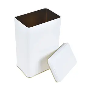 126 Adet Beyaz Dikdörtgen Metal Kutu | 120 mm x 79 mm x 180 mm