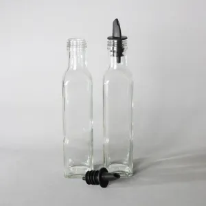 Yağlık Sirkelil Ağızlı Cam Şişe 250cc 12 Adet
