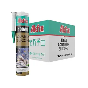 Akfix 100AQ 12'li Şeffaf Akvaryum Silikon