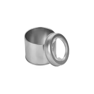 420 Adet Gümüş Kristal Gözlü Yuvarlak Metal Kutu | 73 mm x 60 mm