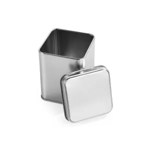 350 Adet Gümüş Kare Metal Kutu | 75 mm x 75 mm x 92 mm