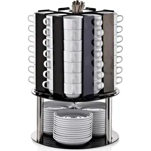 Dönerli Fincan Standı, Tabaklı, Kapasite 56 Adet