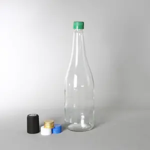 1 Litre 30 Adet Cam Şişe Plastik Kapaklı Emniyet Kilitli